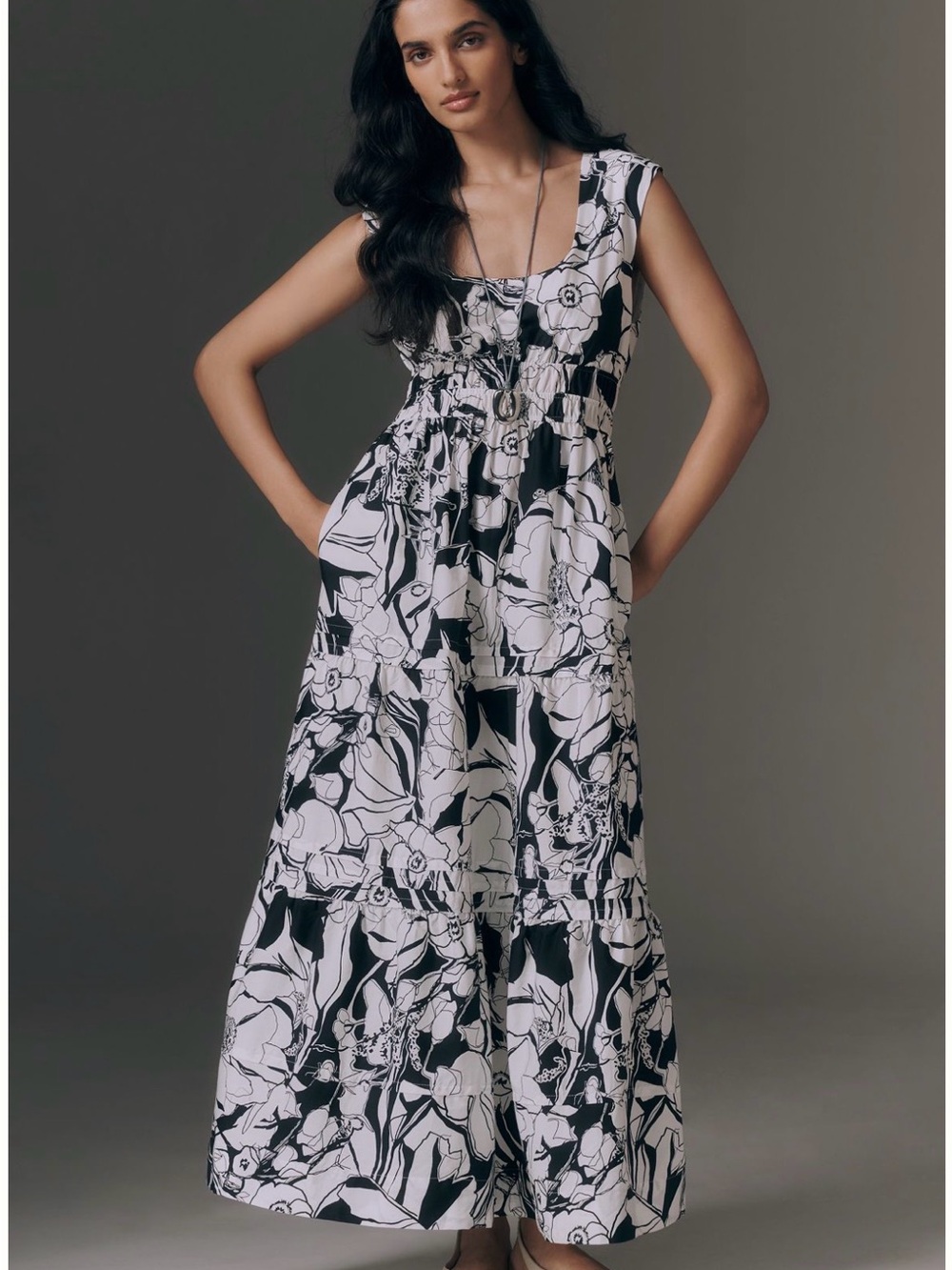 Anthro-The Somerset Sleeveless Maxi Dress